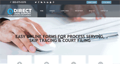 Desktop Screenshot of directlegal.com