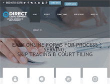 Tablet Screenshot of directlegal.com